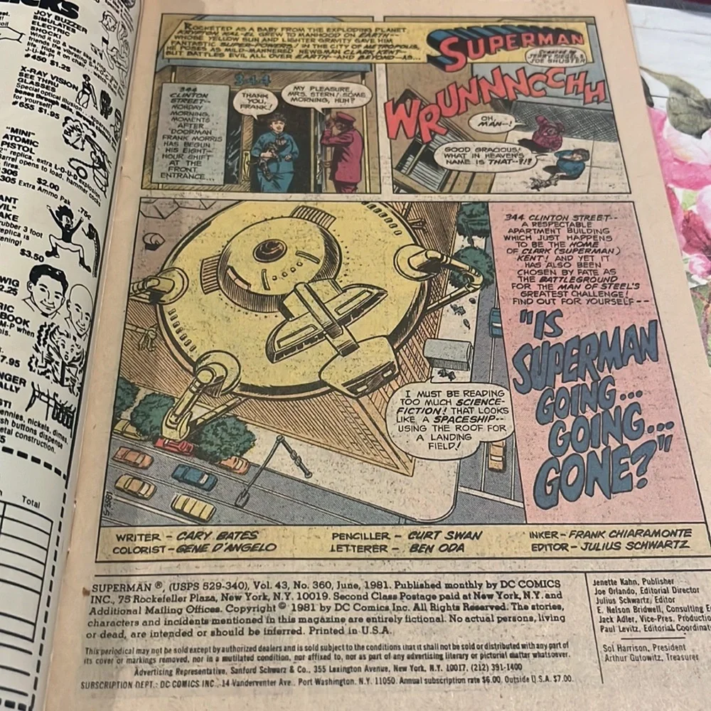 Superman #360 Vol #43 (June 1981) DC Comic Book Vintage